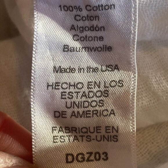 Michael Stars Womens White 100% Cotton V-Neck Sleeveless Summer Dress Size M - Picture 7 of 8